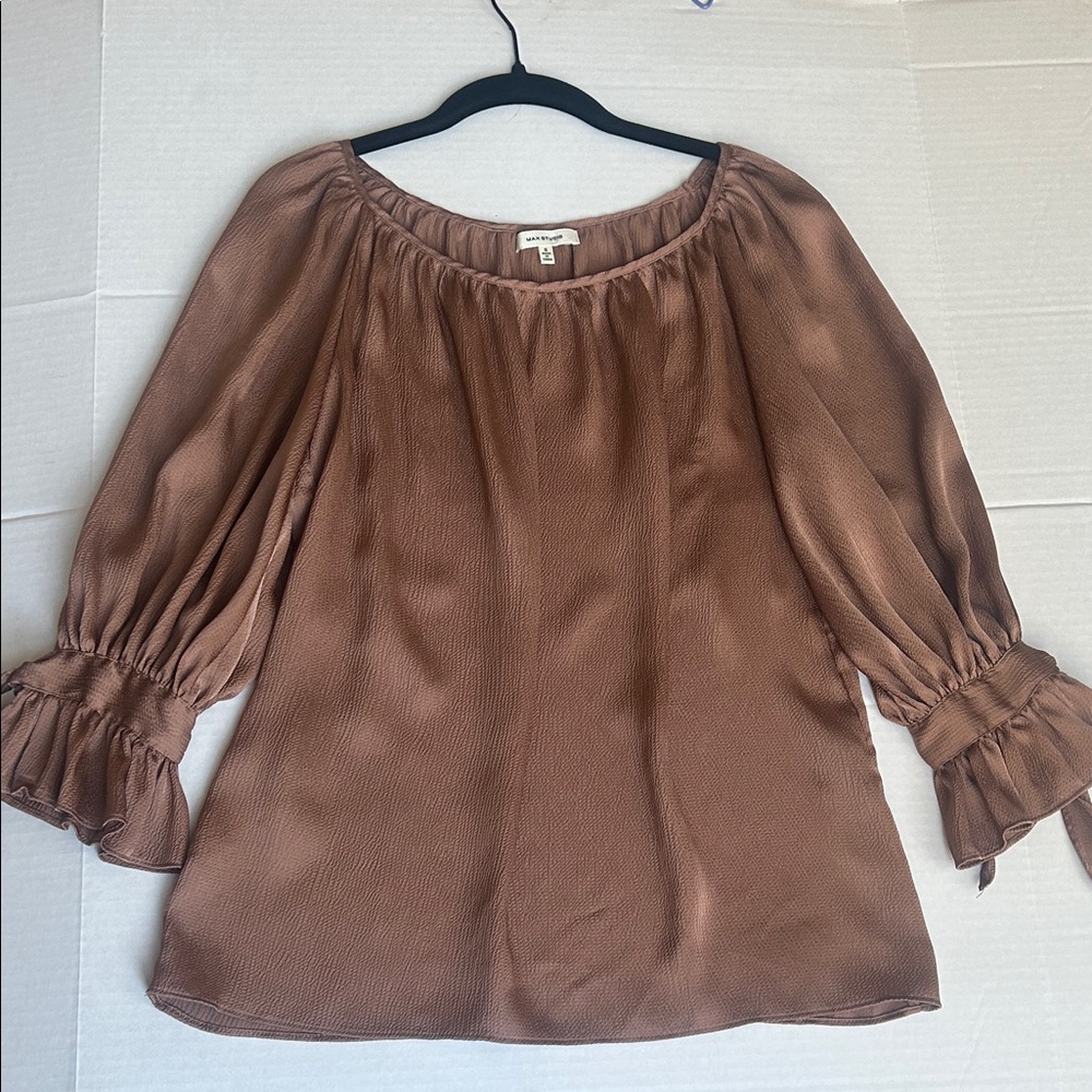 MAX studio Brown copper Women's Top size S